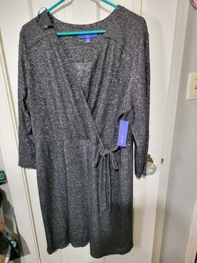 Apt. 9 Charcoal Wrap Dress